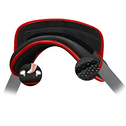 ZINZ Universal Shoulder Pad with Ultra Thick Cushion for Bag Luggage Bag Crossbody, Plus Long & Anti-Slip & Breathable,Black-Red Edge - color: Black-red Edge