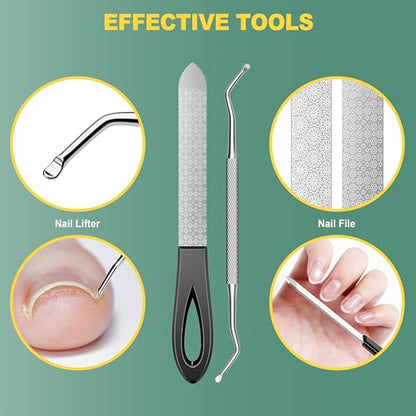 Nail Clippers for Seniors, CLPPNA Wide Jaw Fingernail Clippers and Angled Head Toenail Clippers for Thick Nail, 4 Pack Professional Nail Clippers for Men, Women&Pregnant, Black - style: Black Wide Opening & Angled Head