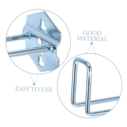 Healifty 5pcs Metal Pegboard Hooks for Hardware Tool Hanging Board Heavy Duty Tool Holder Hook Accessories