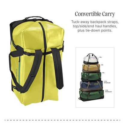 Eagle Creek Migrate 90L Duffel Bag – Lightweight, Durable Travel Duffel – Weather-Resistant Fabric – Comfortable Shoulder Straps – Electric Yellow - color: Yellow