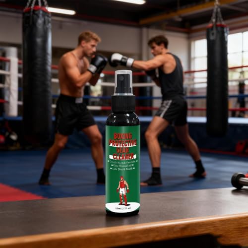 Boxing Glove Deodorizer 100ml Powerful Spray for Sports | Deodorizer for Athletic Gear for Shoes Work Boots Clothing Gym Bag Helmet Hockey Baseball Football Removes Stink & Dirt