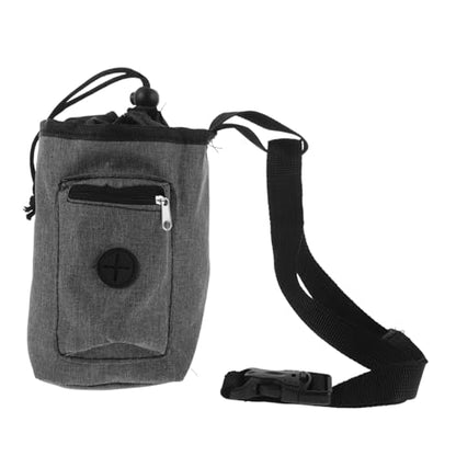 BESPORTBLE Antislip Chalk Bag Bucket with Zippered Pockets for Rock Climbing Bouldering and Gymnastics Oxford Cloth Grip Enhancer Stylish Gray Design for Mountaineering and Fitness Training