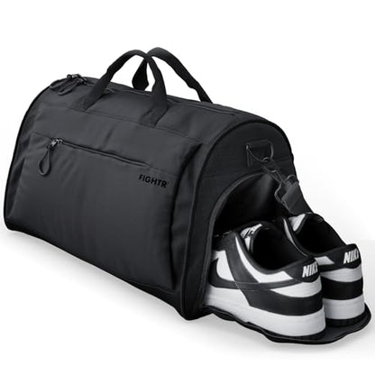FIGHTR® Sports bag & travel Duffel bag for men and women - with shoe compartment & wet compartment - bag for sports, fitness & travel - size: Small