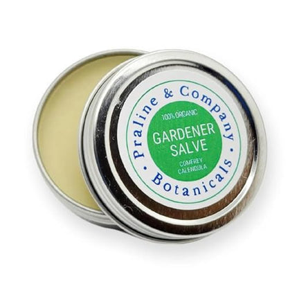 Praline and Company Botanicals Gardener’s Hand Balm – Organic Healing Salve for Dry, Cracked Hands – Deep Moisturizing Repair with Arnica & Chamomile – Farm-Made, Plant-Based Skin Care - 1oz