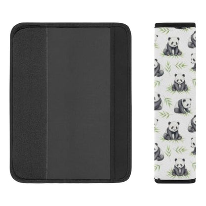 Universal Soft and Comfortable Seat Belt Cover for Adults and Children, Most Cars, 2 Pack Cute Pandas Leaf Seat Belt Covers Cushion Neck and Shoulder Support - color: Pattern 208