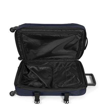 EASTPAK TRANS4 S – 44L Small Cabin Wheeled Luggage, Two Compartments, TSA Lock, 360° Spinner Wheels, and Telescopic Handle, Ultra Marine - color: Ultra Marine, size: 44 Liter Carry On
