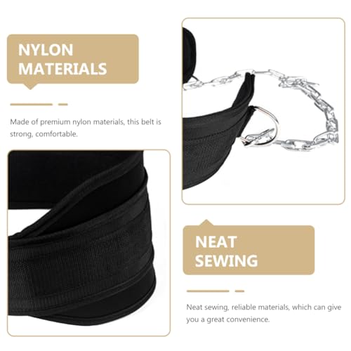 Weightlifting Belt for Body Strength Training Fitness Equipment for During Weight Training for Running Hiking and Climbing Black