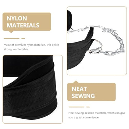 Weightlifting Belt for Body Strength Training Fitness Equipment for During Weight Training for Running Hiking and Climbing Black