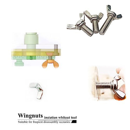 30 PCS 1/4-20 Inch Wingnuts, Quality Carbon Steel Wing Nuts Zinc Plated Fasteners Parts Butterfly Nut, Hand Twist Tighten Hardware Nuts Butterfly Wing-Nut 1/4-20” Assorted Kit - size: 1/4"-20 - Carbon Steel - 30 Pcs