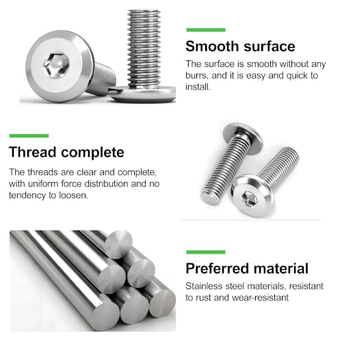 25 Set Crib Screws Set,Bed Frame Bolts, Nuts and Wooden Dowel Pins Kit,Hex Socket Cap Furniture Screws&Barrel Nuts for Beds Furniture Headboards Crib Hardware Replacement Kit, M6x20/40/60/80mm Wrench - size: Silver-M6x20/40/60/80mm-25 Sets