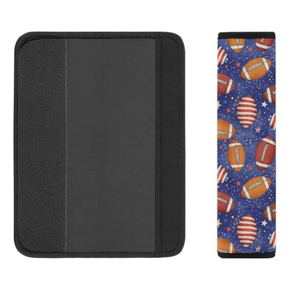 2PCS Football Stars Car Seat Belt Pad Breathable Shoulder Protector for Girls and Boys, Most Cars, Anti-Slip Pad - color: Pattern 271