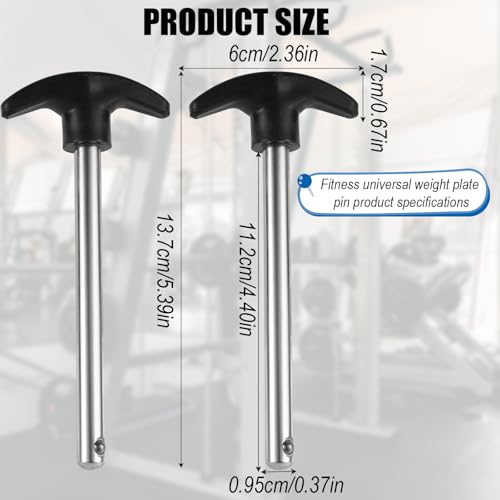 NQEUEPN Weight Stack Pin Locking Space Universal Selector Loading Pin for Home Gym Exercise Machine Accessories - size: 4.4 "