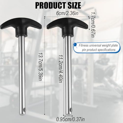 NQEUEPN Weight Stack Pin Locking Space Universal Selector Loading Pin for Home Gym Exercise Machine Accessories - size: 4.4 "
