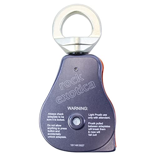Rock Exotica Omni-Block Swivel Pulley – High-Strength Swivel Pulley with Sideplate Access for Rigging – Made in The USA - style: ‎2.0"