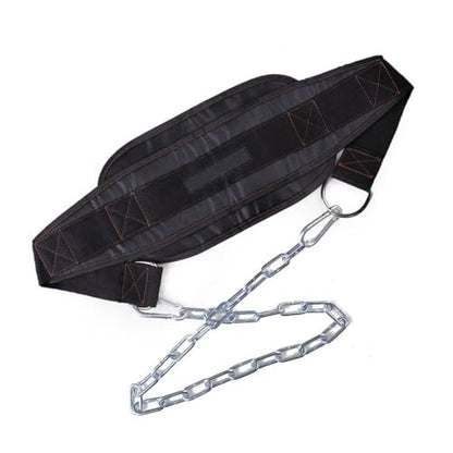 INOOMP U-shaped Weight Lifting Dip Belt with Heavy Duty Steel Chain Adjustable Strength Training Belt for Dips and Chin-ups Suitable for Athletes and Powerlifting