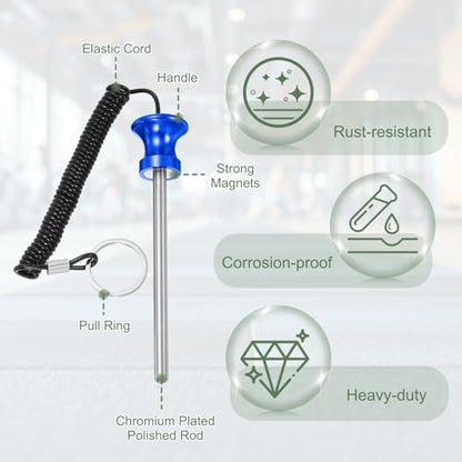 Weight Stack Pin, Weight Gym Pin Strength Training Equipment Replacement with Pull Rope for Commercial Home - color: Blue, size: 0.3 x 4.7 Inch
