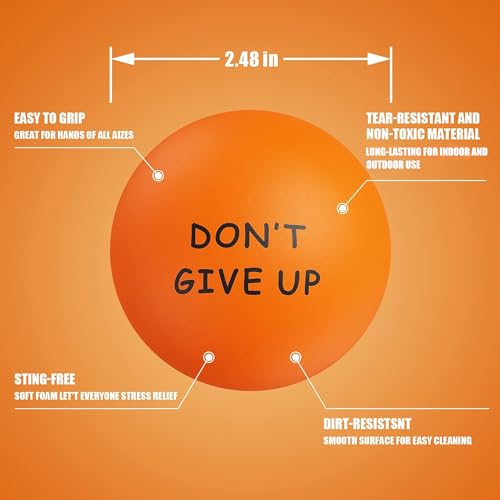 KDG Motivational Stress Balls(4 Pack) for Kids and Adults,Stress Relief Ball with Quetos to Rrelieve Anxiety and Manage Anger - color: 4 Pack