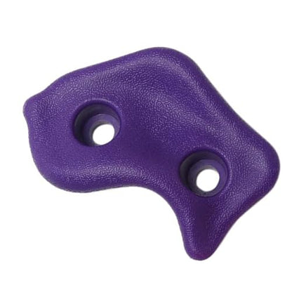 Keenso Rock Climbing Holds, PE Rock Wall Hold Set 12PCS with Screws and Wrench, Ergonomic Grip, 80kg Capacity, 12.5 X 10cm, for Indoor Outdoor Kids Adults Training - color: Purple