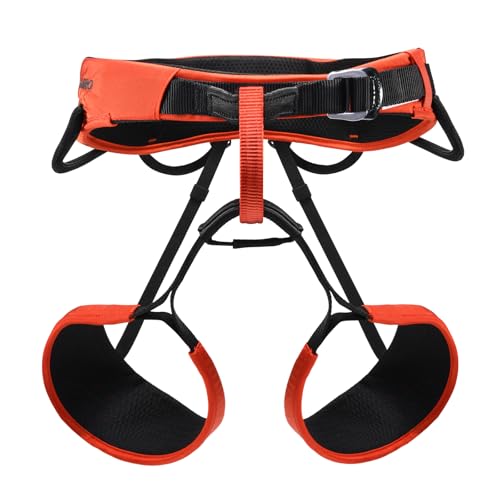 KAILAS Airo Rock Climbing Harness Men Roofing Harnesses Rescue Mountaineering Safety Belt Women Comfortable Lightweight - color: Orange Red, size: Large