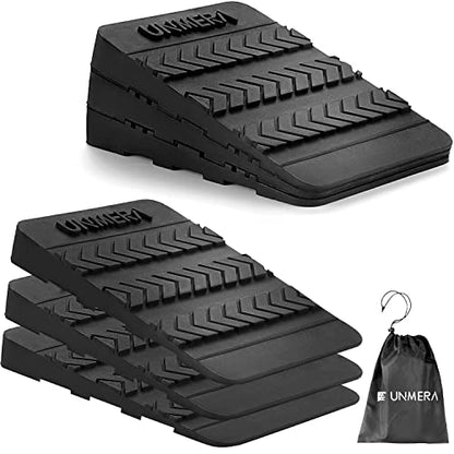 UNMERA Squat Wedge Block 6PCS Adjustable Non-slip Rubber Squat Ramp | Squat wedge for heel-elevated training, deadlifts, and calf stretches to improve mobility, balance, and strength.
