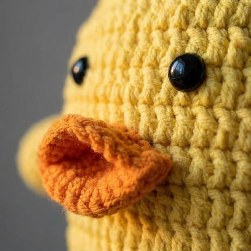 Handmade Crochet Rock Climbing Chalk Bag, Fun Plush Animal Chalk Pouch with Drawstring, Adjustable Waist Belt for Indoor Outdoor Bouldering Sport Climbing - style: Yellow Duck