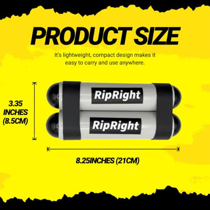 Premium RipStick Pillz, Workout Equipment for Joint Rehab, Shoulder Strength, Resistance Training, and Muscle Building, with 6 Adjustable Resistance Bands - color: Grey/Black