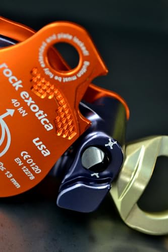 Rock Exotica Omni-Block Swivel Pulley – High-Strength Swivel Pulley with Sideplate Access for Rigging – Made in The USA - style: 2.0" Double