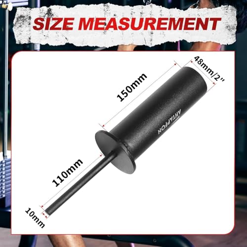 AHTAPFON Weight Stack Pin with 1 x Spring Collar,Weight Extender Pin,Fits Add 2" Weight Plates for Cable Machine,Fitness Equipment for Home Gym - size: 10×110mm-150mm-Rod