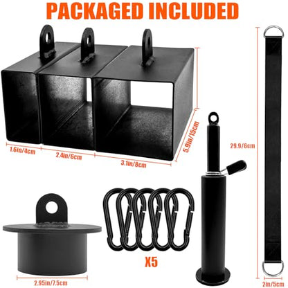 Heavy Metal Pinch Block Set with Loading Pin, Pinch Block Grip for Workout Rock Climbing Forearm Finger Training, Enhance Grip Strength Gym Hand Pinching Power Strengthener Equipment