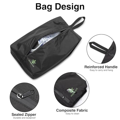 KOSMCCO Smell Proof Cleat Bag | Carbon Lining, Athletic Shoe Bag for Soccer Cleats Golf and Gym Shoes, Water Resistant, Easy to Clean - size: 1Pcs