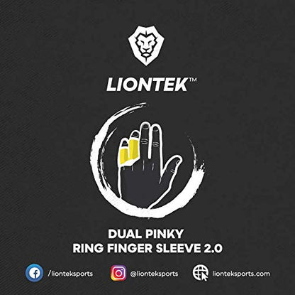 BJJ Outer Double Finger Sleeve Tape Replacement (Pinky-ring/Pointer-middle finger) (X-Small) - size: X-Small