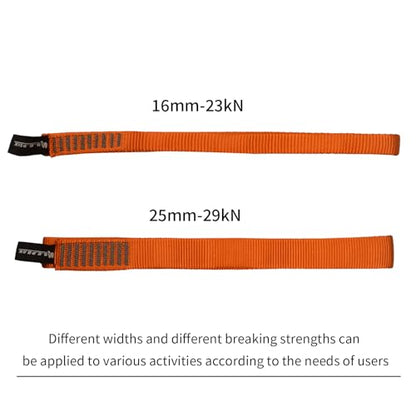 SEPEAK 25mm Nylon Tubular Webbing 1-Inch, 29kN/6520lbs, UIAA Certified Webbing Straps - color: Orange, size: 90cm / 36inch | Pack of 3