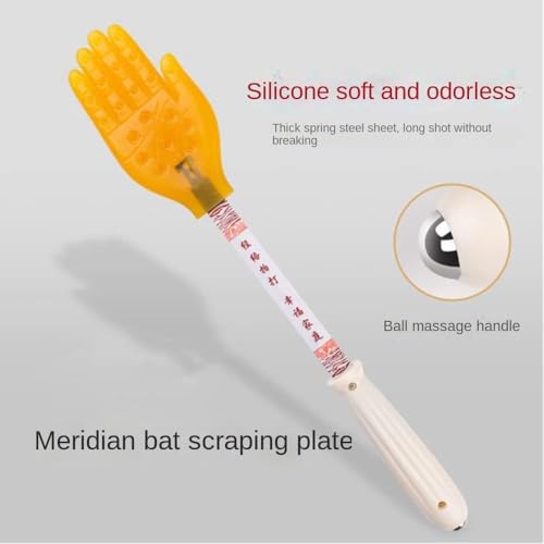 Pai Sha Board Multi-Function Pai Sha Board Silicone Five-Finger Meridian patting Small Yellow Hand Silicone Massage Massage Stick