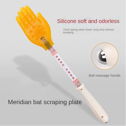 Pai Sha Board Multi-Function Pai Sha Board Silicone Five-Finger Meridian patting Small Yellow Hand Silicone Massage Massage Stick