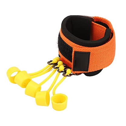Brrnoo Finger Extension Trainer, Silicone Band Hand Rehabilitation Equipment with Hook and Loop Fasteners Adjuster, for Wrist and Finger Exercise, Hand Muscle Strength Training,