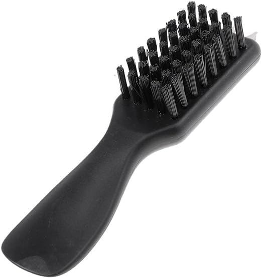 Black Golf Shoes Cleaner Brush with Shoe Horn Handle Dirt Mud Remover Suit for Golf Club Home Using Cleaning Tool 1PCS