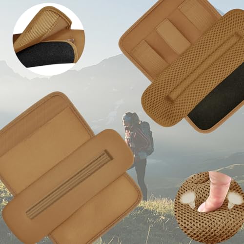 ZINMARK 2-Pack Shoulder Pad Ultra-Thick Tactical Vest Cushion for Laptop Bags, Messenger Bags, Briefcase Bags, Luggage Bags, Tool Bags, Travel Bags and Most Bags, Khaki - color: Khaki