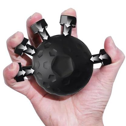 2025 New Finger Grip Strength Trainer, Forearm Strengthener, Finger Grip Exerciser Balls, Hand Strength Trainer for Wrist & Forearm, Guitar Gripper, Extender for Workout and Rehabilitation