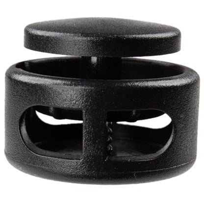 Paracord Planet Extra Large Spring-Loaded Plastic 2 Hole Cord Locks – Fits Up to 3/8 Bungee Cord, Crafting Ropes, & Cords - size: 5 Pack
