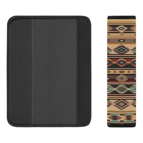 Soft Padded Seat Belt Shoulder Pad for Elderly Support, Stroller Pushchair High Chair, 2 Pack Southwestern Aztec Shoulder Harness Cover Neck and Shoulder Support - color: Pattern 1096