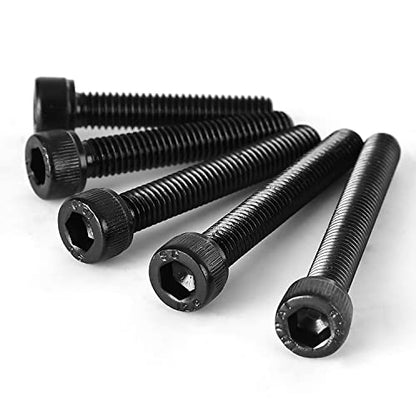 M6 x 30mm 35mm 40mm 45mm 50mm Hex Socket Head Cap Screws Bolts 12.9 Grade Alloy Steel, Black Oxide Finish, Metric Allen Hex Drive, Machine Fully Threaded, Assortment Kit 50PCS - size: M6 x 30/35/40/45/50mm (50PCS)