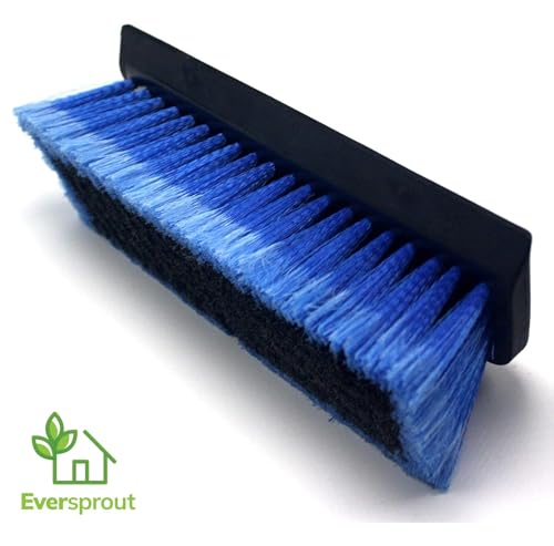 EVERSPROUT 1.5-to-3 Foot Scrub Brush | Built-in Rubber Bumper | Lightweight Extension Pole Handle | Soft Bristles wash Car, RV, Boat, Solar Panel, Deck | Shower Brush for Cleaning | Floor Brush - size: 3 feet