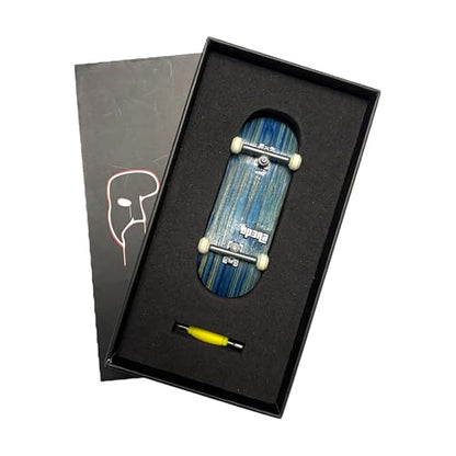 LEEFAI Pro Fingerboard Complete 34x96mm, Pre-Assembled with Bamboo Decks 5Plys, Ceramic Wheels, Op3ra Engraved Trucks V2