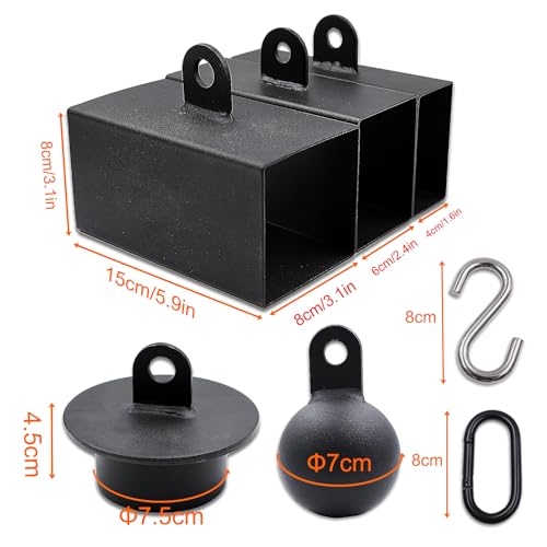 J Bryant Iron Pinch Grip Set with Loading Pin and Chain, Pinch Block Grip for Rock Climbing Forearm Finger Strength Training, Home Gym Hand Pinching Power Strengthener Equipment