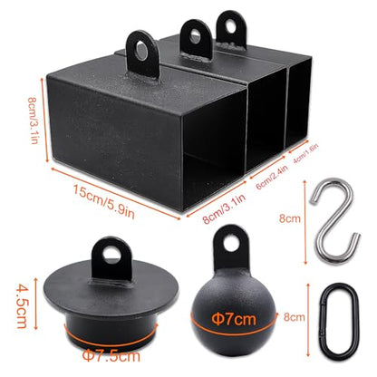 J Bryant Iron Pinch Grip Set with Loading Pin and Chain, Pinch Block Grip for Rock Climbing Forearm Finger Strength Training, Home Gym Hand Pinching Power Strengthener Equipment
