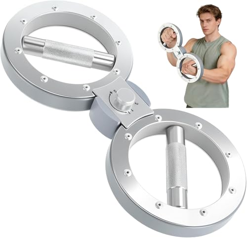 Rotator Burn Machine with 12 LB Resistance - 5 Level Adjustable Forearm Trainer, 360° Spinning Hand Grip Strengthener for Home Gym, Boxing & Rock Climbing A
