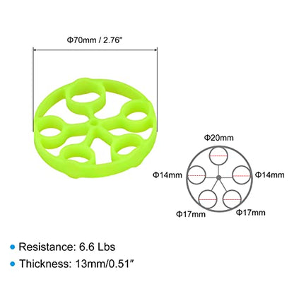 uxcell Finger Stretcher Exerciser, 6.6LB Silicone Hand Grip Strengthener Finger Strength Trainer for Rock Climbing Athletes Workout Green