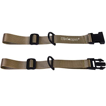 Wisdompro Backpack Chest Strap, Heavy Duty Backpack Sternum Strap Add on | Adjustable Nylon Chest Belt Replacement with Quick Release Buckle, for Travel, Hiking, Camping and Jogging - with Slide Locks - color: Khaki