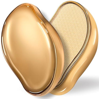 GABOX Nano Glass Pro Foot File, Feet Callus Remover, Dead Skin Exfoliator | Heel & Foot Scrubber, Pedicure SPA Tool for Women & Men, Removedor de Callos en Los Pies, Crystal Gold - style: Crystal Gold