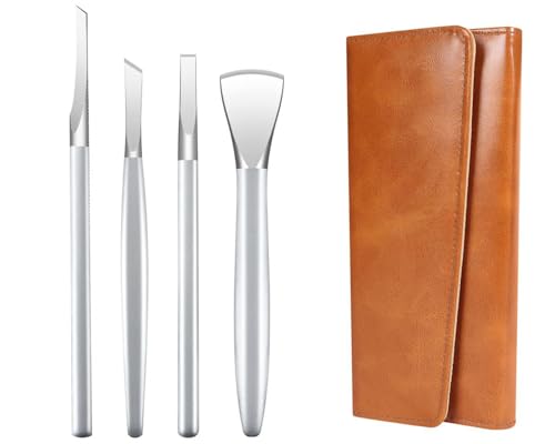 Ingrown Toenail Removal Kit, Pedicure Tools Kit Professional Knife Set Stainless Steel Ingrown Toenail Tool Foot Care Tools Nail Cuticle Remover (4 Pcs Set) - color: 4 Pcs Set